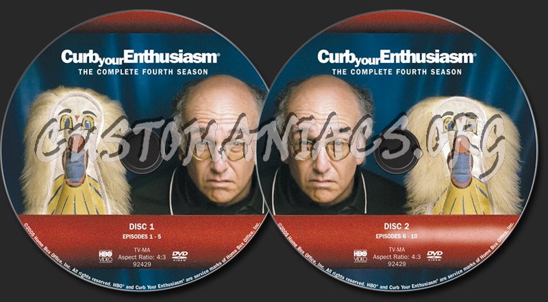 Curb Your Enthusiasm Season 4 dvd label