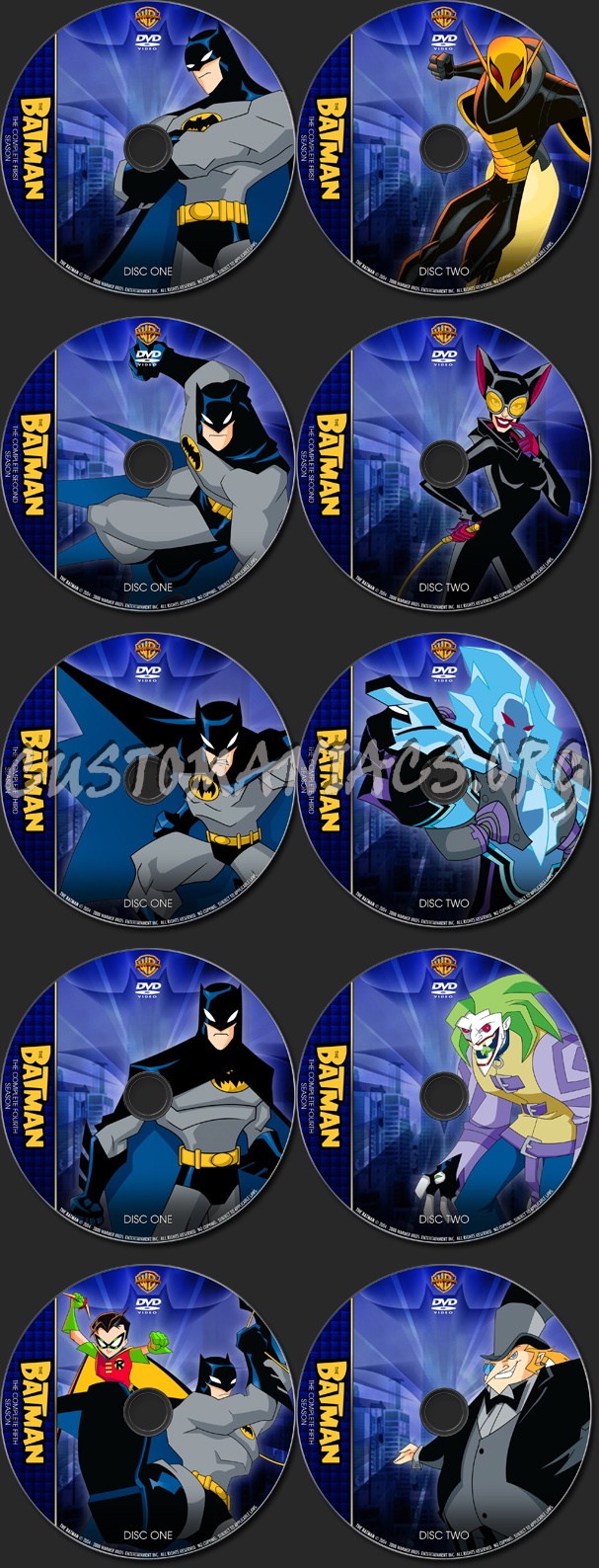 The Batman - TV Collection dvd label