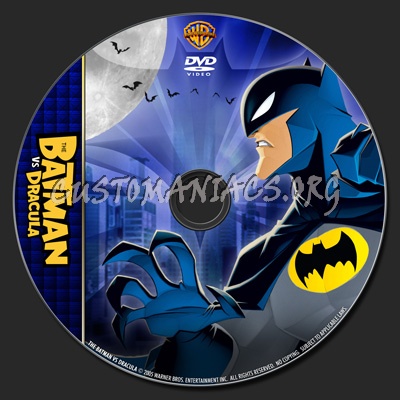 The Batman vs Dracula - TV Collection dvd label