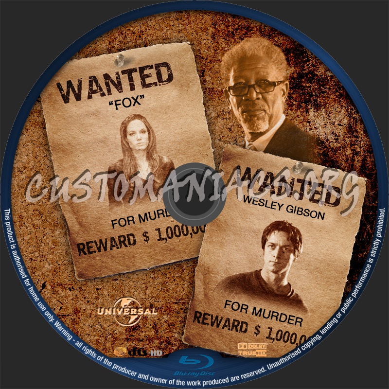 Wanted blu-ray label