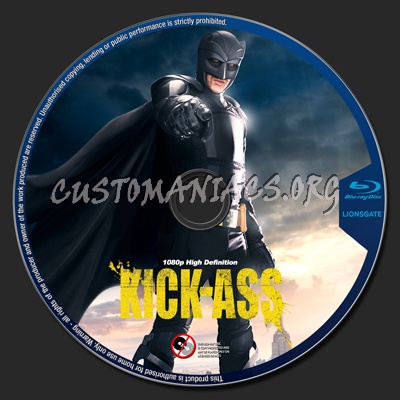 Kick-Ass blu-ray label