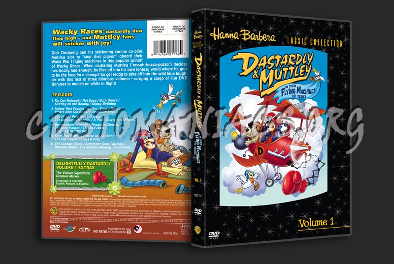 Dastardly & Mutley in their Flying Machines Volume 1 dvd cover