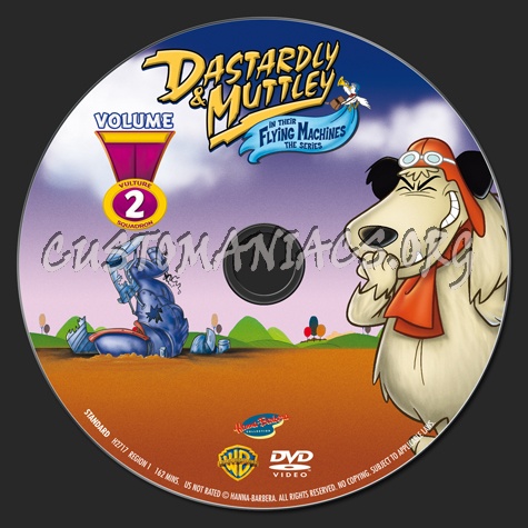 Dastardly & Mutley in their Flying Machines Volume 2 dvd label