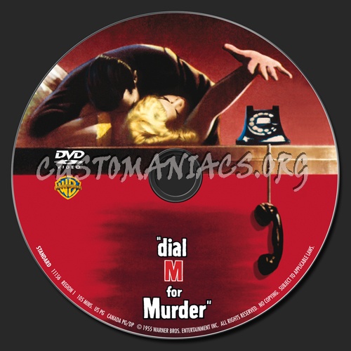 Dial M for Murder dvd label