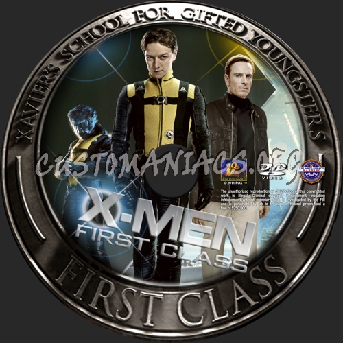X-Men  First Class dvd label