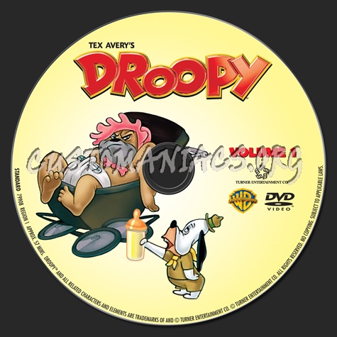 Droopy Volume 1 dvd label