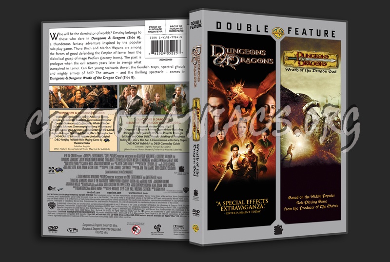 Dungeons & Dragons double feature dvd cover
