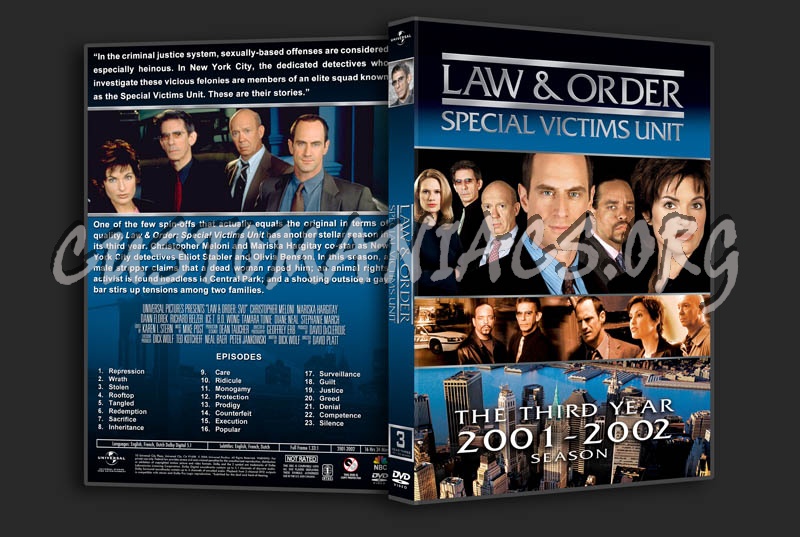 Law & Order: SVU - Seasons 1-11 (3240x2175) dvd cover