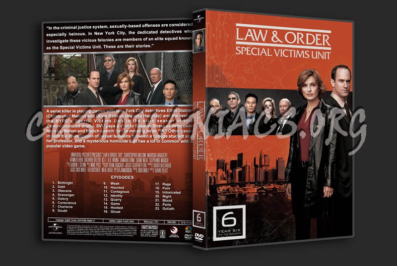 Law & Order: SVU - Seasons 1-11 (3240x2175) dvd cover