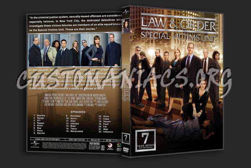 Law & Order: SVU - Seasons 1-11 (3240x2175) dvd cover