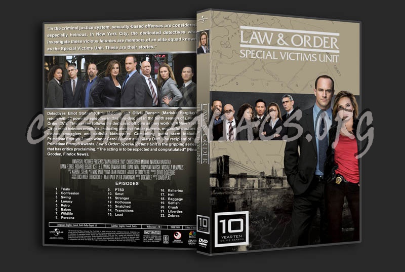 Law & Order: SVU - Seasons 1-11 (3240x2175) dvd cover