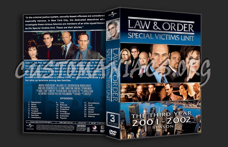 Law & Order: SVU - Seasons 1-11 (3370x2175) dvd cover