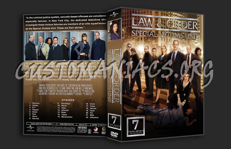 Law & Order: SVU - Seasons 1-11 (3370x2175) dvd cover