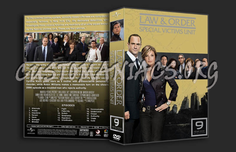 Law & Order: SVU - Seasons 1-11 (3370x2175) dvd cover