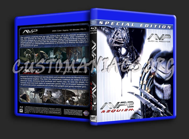 AVP: Alien vs Predator Double Feature blu-ray cover