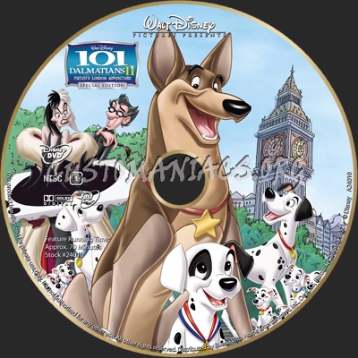 101 Dalmatians II Patch's London Adventure dvd label