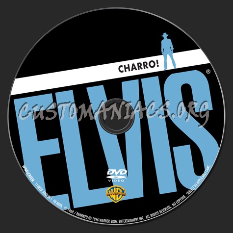 Elvis: Charro! dvd label