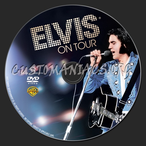 Elvis On Tour dvd label