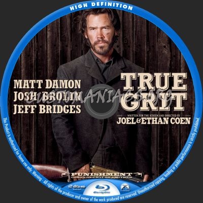 True Grit blu-ray label