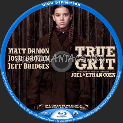 True Grit blu-ray label