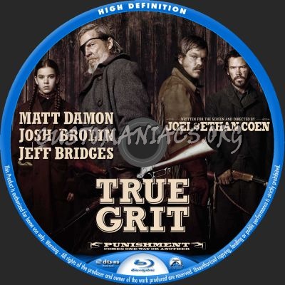 True Grit blu-ray label