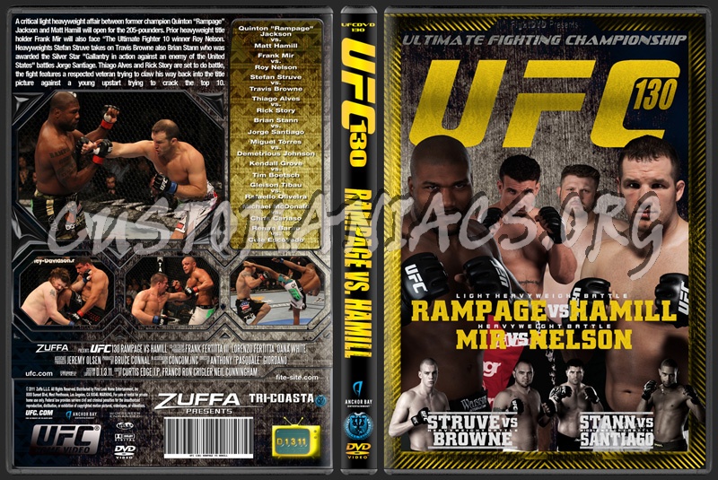 UFC 130 Rampage vs. Hamill dvd cover