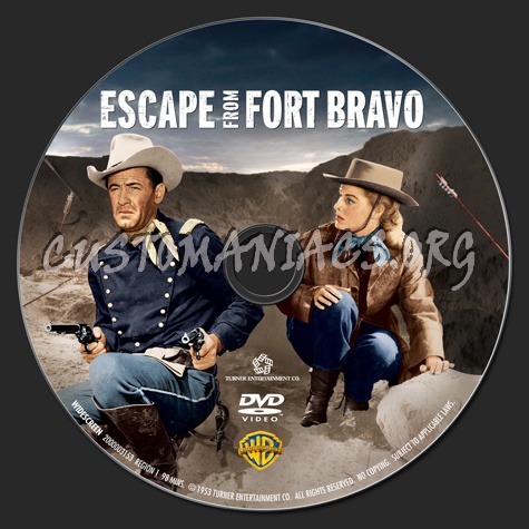 Escape From Fort Bravo dvd label
