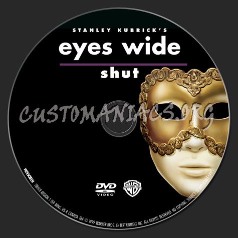 Eyes Wide Shut dvd label