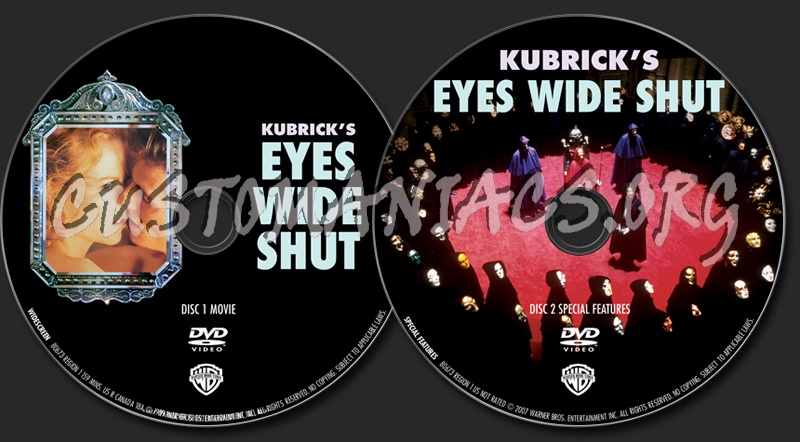 Eyes Wide Shut dvd label