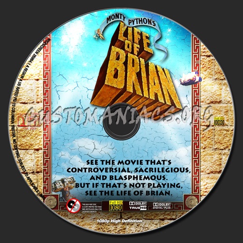 The Life of Brian blu-ray label
