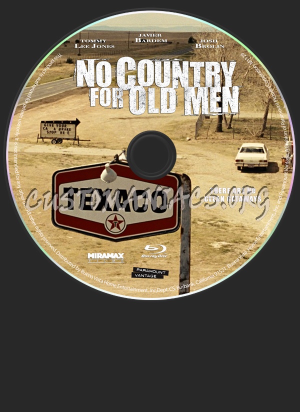 No Country For Old Men blu-ray label