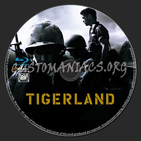 Tigerland blu-ray label