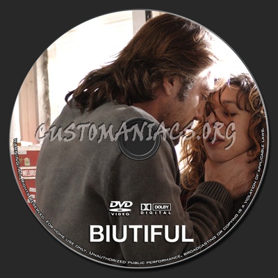 Biutiful (2010) dvd label