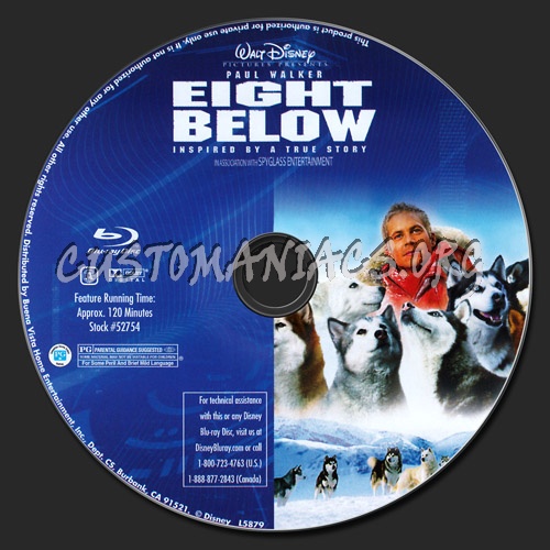 Eight Below blu-ray label