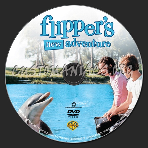 Flipper's New Adventure dvd label