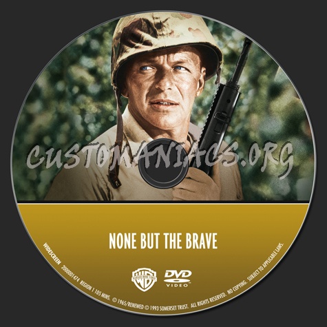 Frank Sinatra Collection: None But the Brave dvd label