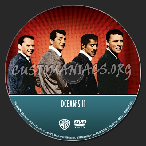 Frank Sinatra Collection: Ocean's 11 dvd label