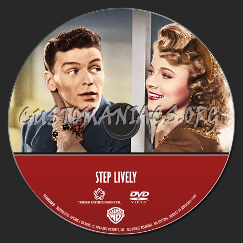 Frank Sinatra Collection: Step Lively dvd label
