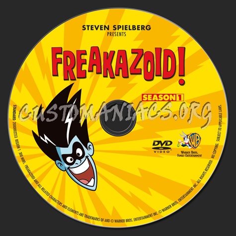 Freakazoid! Season 1 dvd label