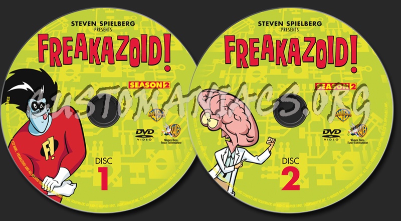 Freakazoid! Season 2 dvd label