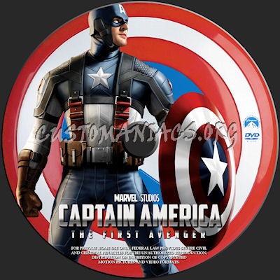 Captain America (The First Avenger) dvd label