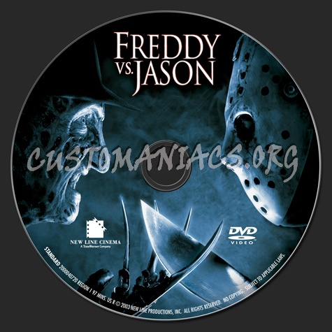 Freddy vs Jason dvd label