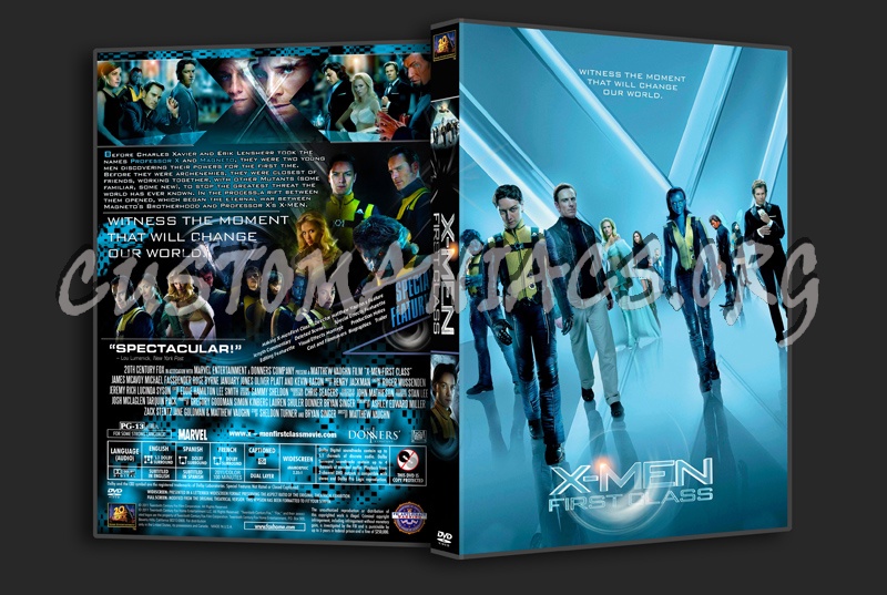 X-Men: First Class dvd cover
