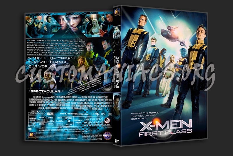 X-Men: First Class dvd cover