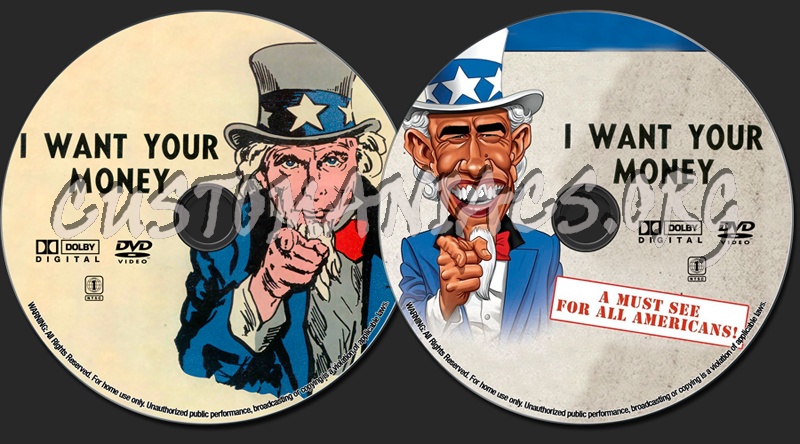 I Want Your Money dvd label