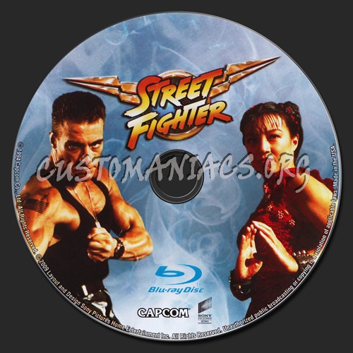 Street Fighter blu-ray label