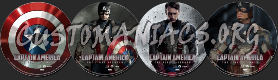 Captain America: The First Avenger blu-ray label