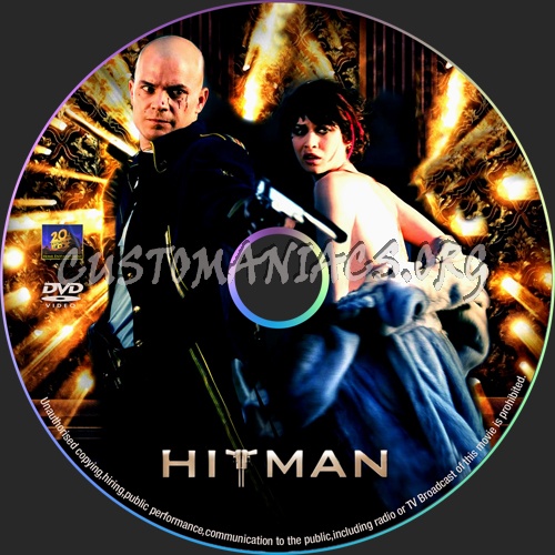 Hitman dvd label