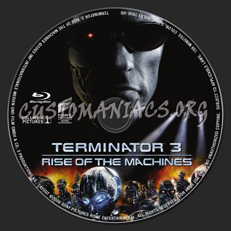 Terminator 3: Rise of the Machines blu-ray label