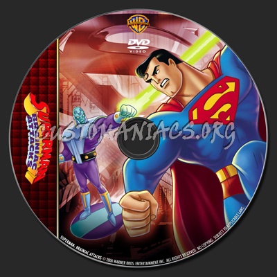 Superman: Brainiac Attacks - TV Collection dvd label